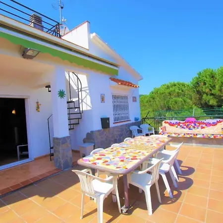 V&v Lloret-villa Jordi Con Aire Acondicionado, Mesa Ping-pong, Piscina, Barbacoa!! Villa *